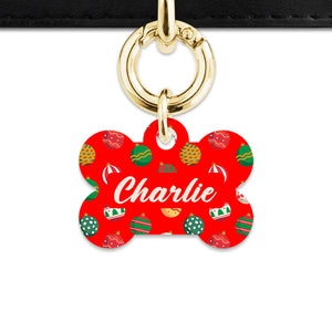 Bailey And Bone Pet ID Tag Christmas Ornaments Pet Tag
