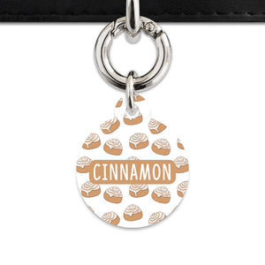 Bailey And Bone Pet ID Tag Cinnamon Bun Pet Tag
