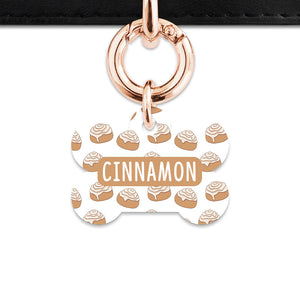Bailey And Bone Pet ID Tag Cinnamon Bun Pet Tag