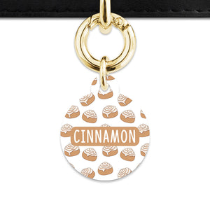 Bailey And Bone Pet ID Tag Cinnamon Bun Pet Tag