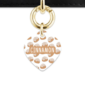 Bailey And Bone Pet ID Tag Cinnamon Bun Pet Tag
