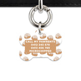 Bailey And Bone Pet ID Tag Cinnamon Bun Pet Tag
