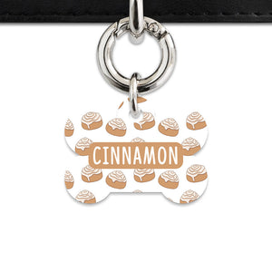 Bailey And Bone Pet ID Tag Cinnamon Bun Pet Tag
