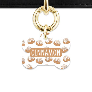 Bailey And Bone Pet ID Tag Cinnamon Bun Pet Tag