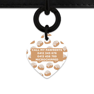 Bailey And Bone Pet ID Tag Cinnamon Bun Pet Tag