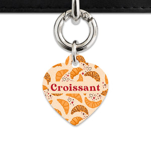 Bailey And Bone Pet ID Tag Croissant Pattern Pet Tag