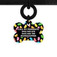 Bailey And Bone Pet ID Tag Jelly Beans Pattern Pet Tag