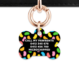 Bailey And Bone Pet ID Tag Jelly Beans Pattern Pet Tag