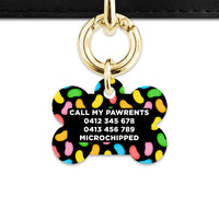 Bailey And Bone Pet ID Tag Jelly Beans Pattern Pet Tag