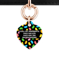 Bailey And Bone Pet ID Tag Jelly Beans Pattern Pet Tag