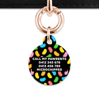 Bailey And Bone Pet ID Tag Jelly Beans Pattern Pet Tag