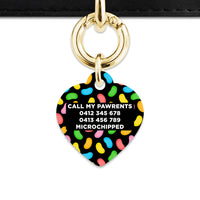 Bailey And Bone Pet ID Tag Jelly Beans Pattern Pet Tag