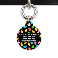 Bailey And Bone Pet ID Tag Jelly Beans Pattern Pet Tag