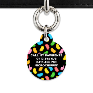 Bailey And Bone Pet ID Tag Jelly Beans Pattern Pet Tag