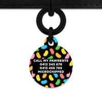 Bailey And Bone Pet ID Tag Jelly Beans Pattern Pet Tag