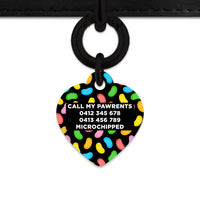 Bailey And Bone Pet ID Tag Jelly Beans Pattern Pet Tag