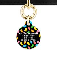 Bailey And Bone Pet ID Tag Jelly Beans Pattern Pet Tag