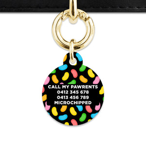 Bailey And Bone Pet ID Tag Jelly Beans Pattern Pet Tag