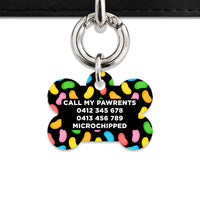 Bailey And Bone Pet ID Tag Jelly Beans Pattern Pet Tag