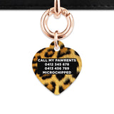 Bailey And Bone Pet ID Tag Leopard Fur Print Pet Tag