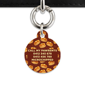 Bailey And Bone Pet ID Tag Pancakes Pattern Pet Tag