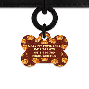 Bailey And Bone Pet ID Tag Pancakes Pattern Pet Tag