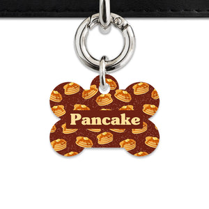 Bailey And Bone Pet ID Tag Pancakes Pattern Pet Tag