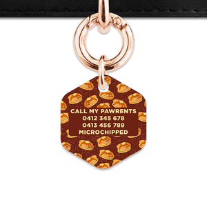 Bailey And Bone Pet ID Tag Pancakes Pattern Pet Tag