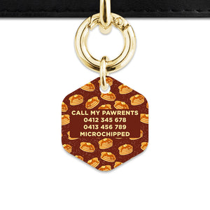 Bailey And Bone Pet ID Tag Pancakes Pattern Pet Tag