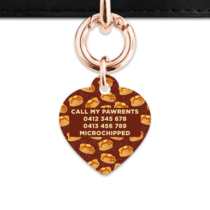 Bailey And Bone Pet ID Tag Pancakes Pattern Pet Tag
