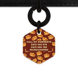 Bailey And Bone Pet ID Tag Pancakes Pattern Pet Tag