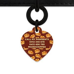 Bailey And Bone Pet ID Tag Pancakes Pattern Pet Tag