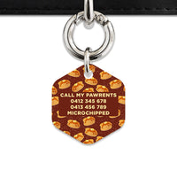 Bailey And Bone Pet ID Tag Pancakes Pattern Pet Tag