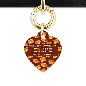 Bailey And Bone Pet ID Tag Pancakes Pattern Pet Tag