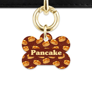 Bailey And Bone Pet ID Tag Pancakes Pattern Pet Tag