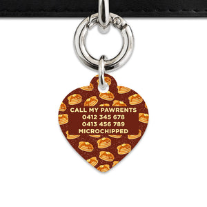 Bailey And Bone Pet ID Tag Pancakes Pattern Pet Tag