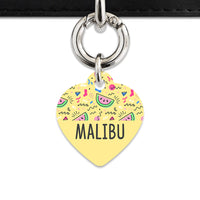 Bailey And Bone Pet ID Tag Pastel Summer Vibes Pet Tag