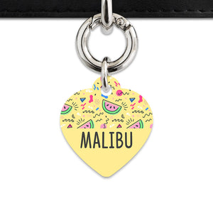 Bailey And Bone Pet ID Tag Pastel Summer Vibes Pet Tag