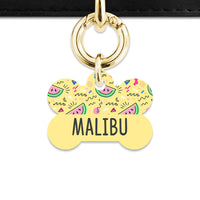 Bailey And Bone Pet ID Tag Pastel Summer Vibes Pet Tag