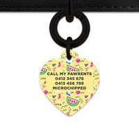 Bailey And Bone Pet ID Tag Pastel Summer Vibes Pet Tag