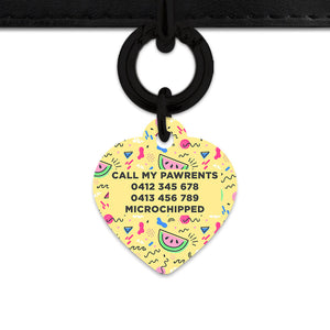 Bailey And Bone Pet ID Tag Pastel Summer Vibes Pet Tag