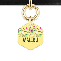 Bailey And Bone Pet ID Tag Pastel Summer Vibes Pet Tag