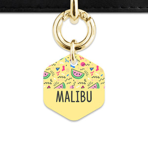 Bailey And Bone Pet ID Tag Pastel Summer Vibes Pet Tag