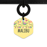 Bailey And Bone Pet ID Tag Pastel Summer Vibes Pet Tag