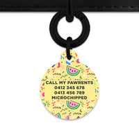 Bailey And Bone Pet ID Tag Pastel Summer Vibes Pet Tag