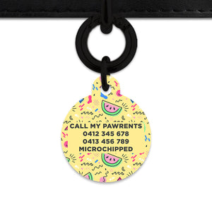 Bailey And Bone Pet ID Tag Pastel Summer Vibes Pet Tag