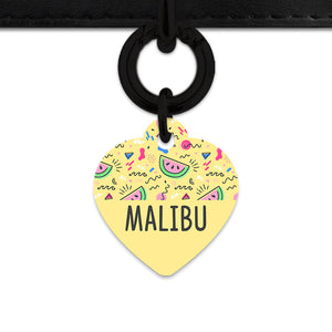 Bailey And Bone Pet ID Tag Pastel Summer Vibes Pet Tag