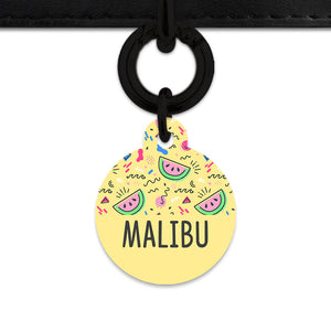 Bailey And Bone Pet ID Tag Pastel Summer Vibes Pet Tag