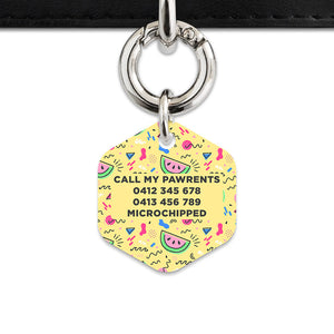 Bailey And Bone Pet ID Tag Pastel Summer Vibes Pet Tag