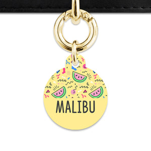 Bailey And Bone Pet ID Tag Pastel Summer Vibes Pet Tag